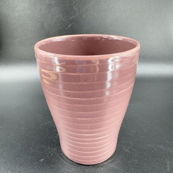 Starbucks 2009 Stockholm Design House Purple Mauve Ribbed Coffee Mug Cup Ceramic - Picture 8 of 11
